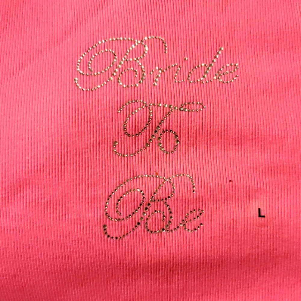 Ladies Bride To Be Tank Top with jewels.